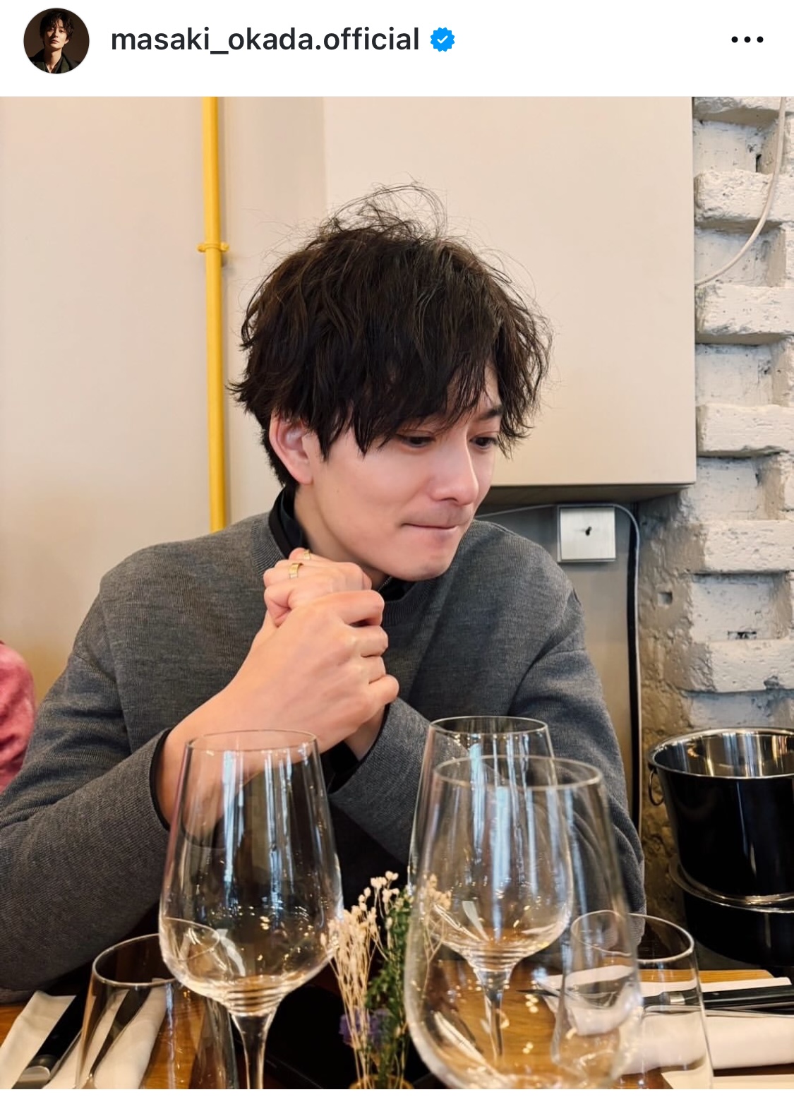 岡田将生のインスタグラムから