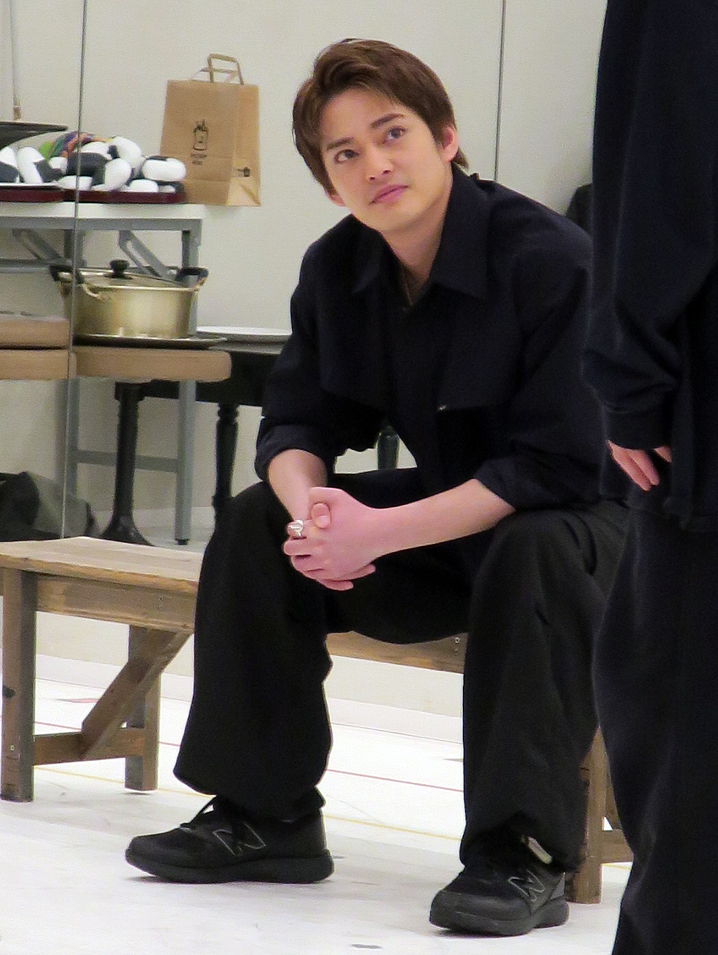 主演ミュージカル「いただきます！～歌舞伎町伝説～」の公開げいこを行った中山優馬