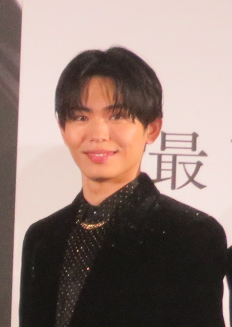 「HARIAS」CMキャラクター就任発表会に出席したIMP.影山拓也