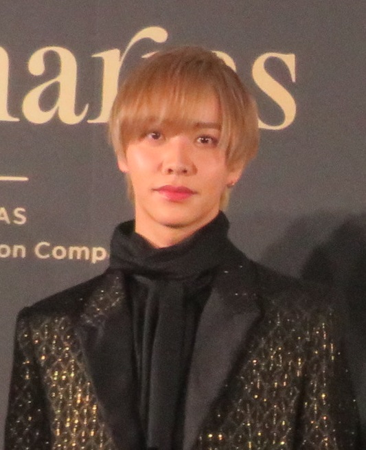 「HARIAS」CMキャラクター就任発表会に出席したIMP.松井奏