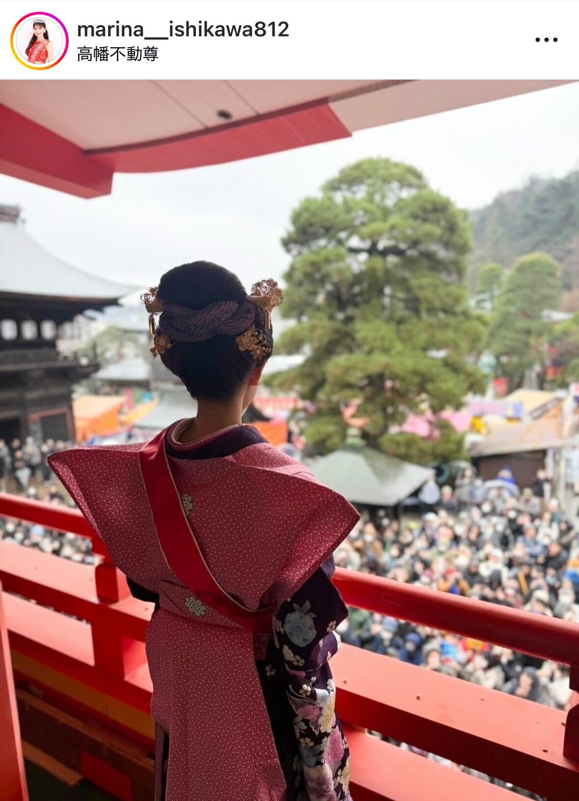 石川満里奈のインスタグラムから