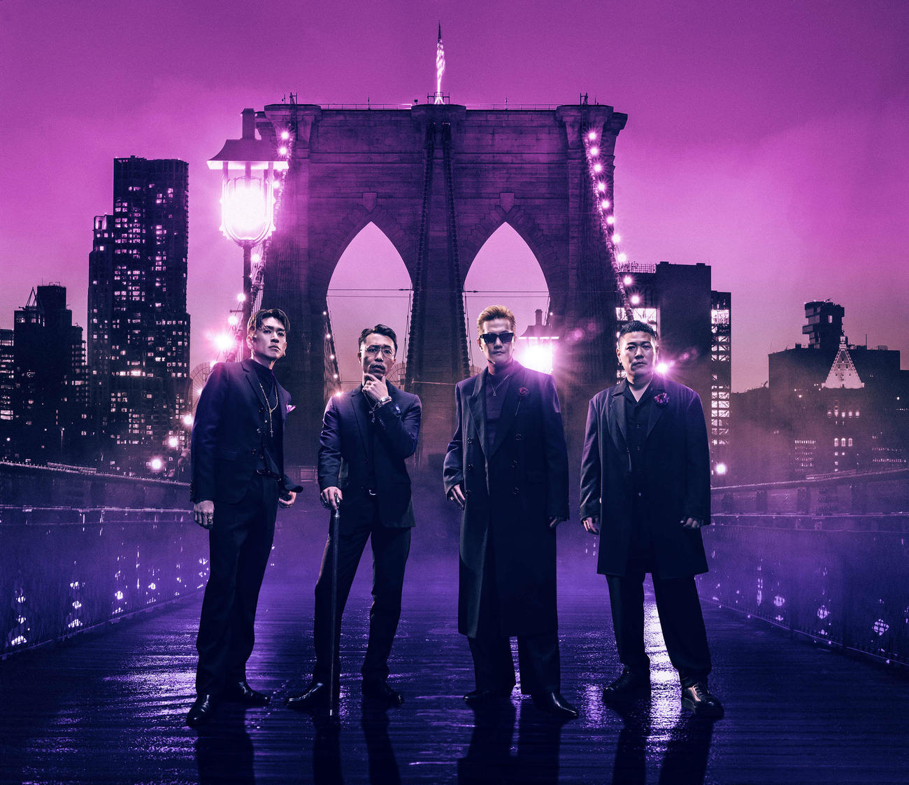 20年ぶりの新曲「It's Brand New」をリリースする初代COLOR。左からTAKA、YORK、ATSUSHI、KIKURI