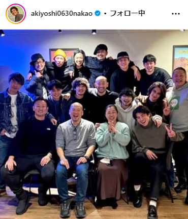 中尾明慶のインスタグラムから