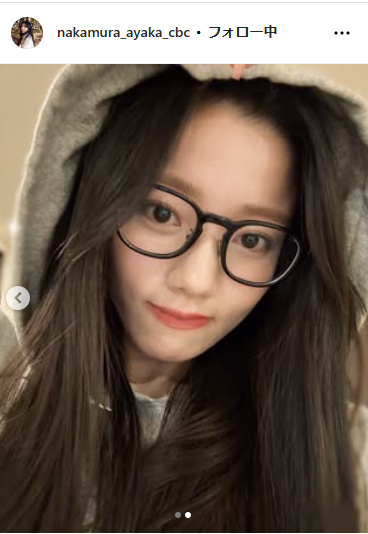 中村彩賀アナウンサーのインスタグラムから