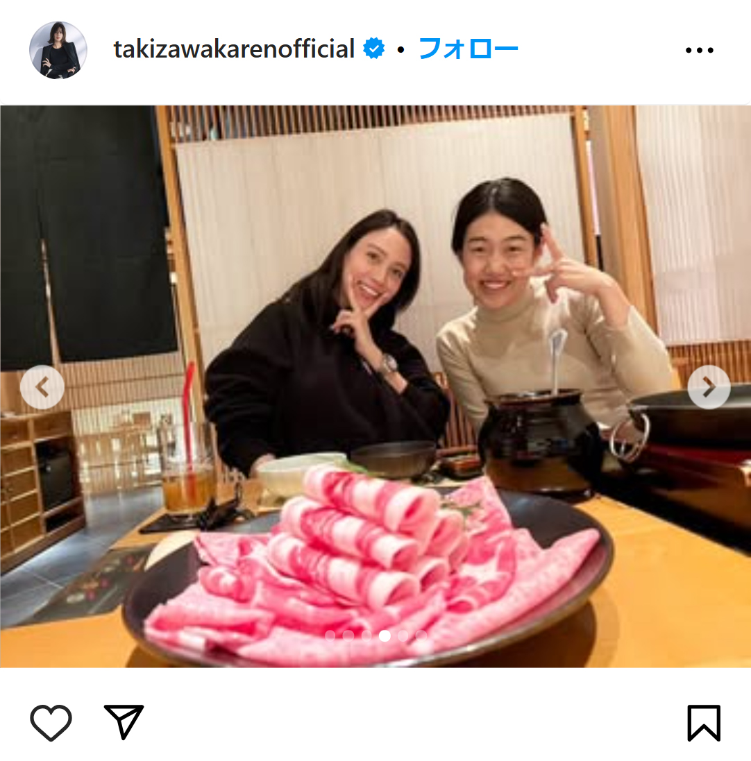 滝沢カレンのインスタグラムから