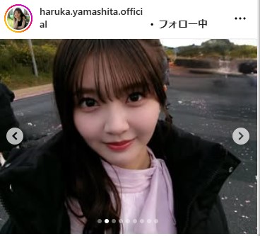 山下葉留花のインスタグラムから