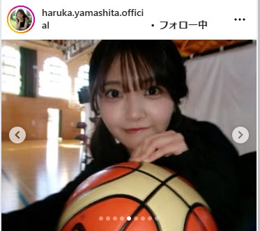山下葉留花のインスタグラムから