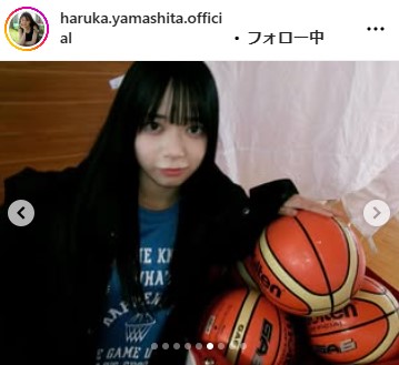 山下葉留花のインスタグラムから