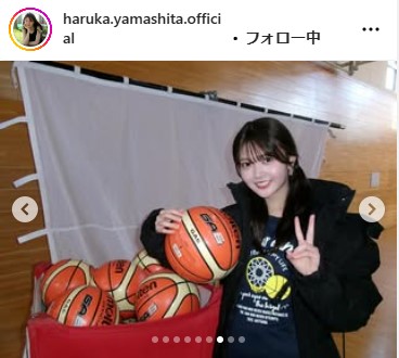 山下葉留花のインスタグラムから