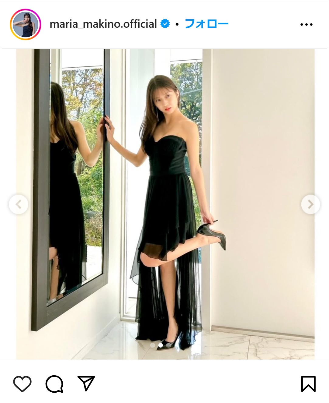 牧野真莉愛のインスタグラムから