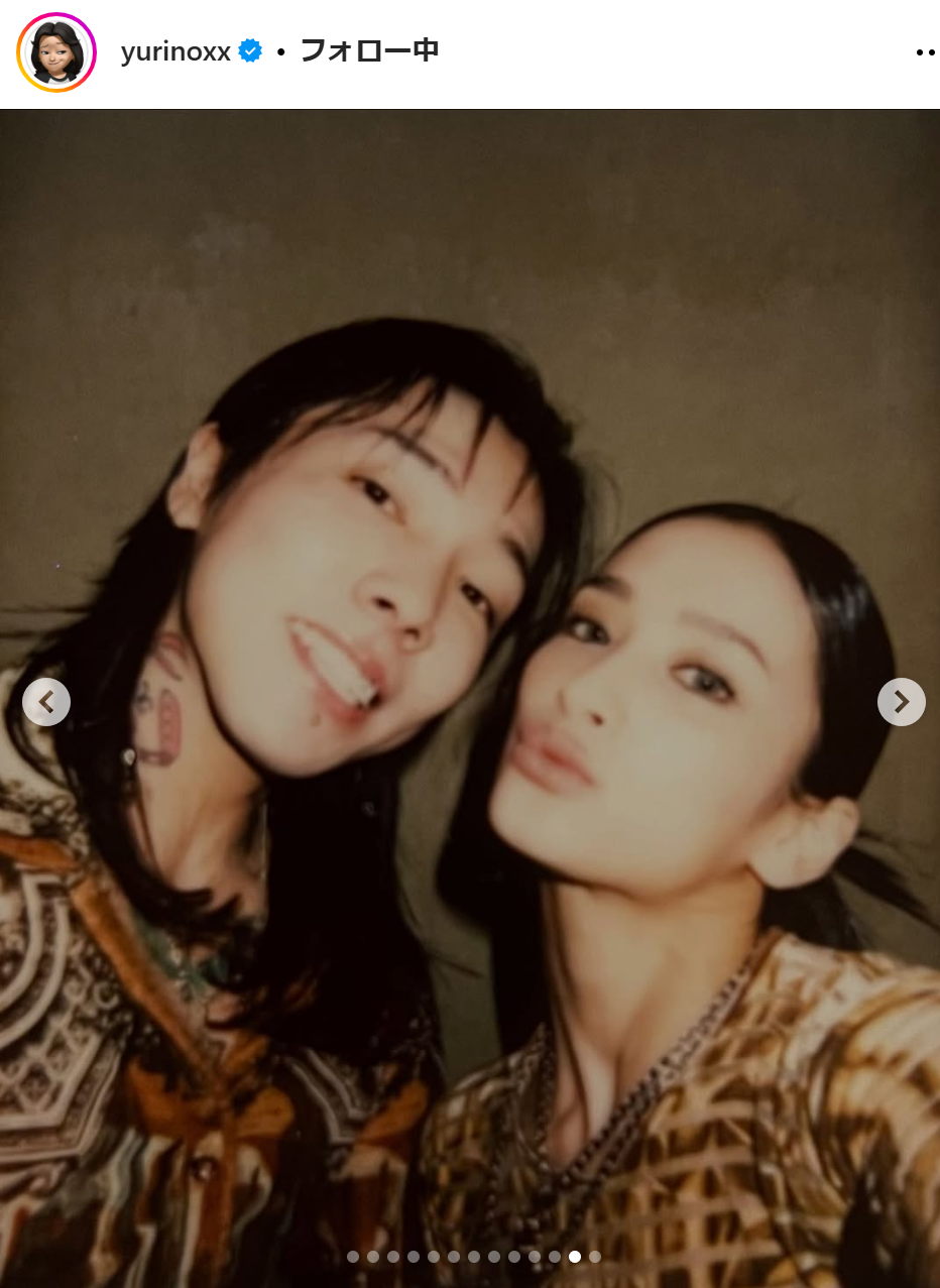 YURINOのインスタグラムから