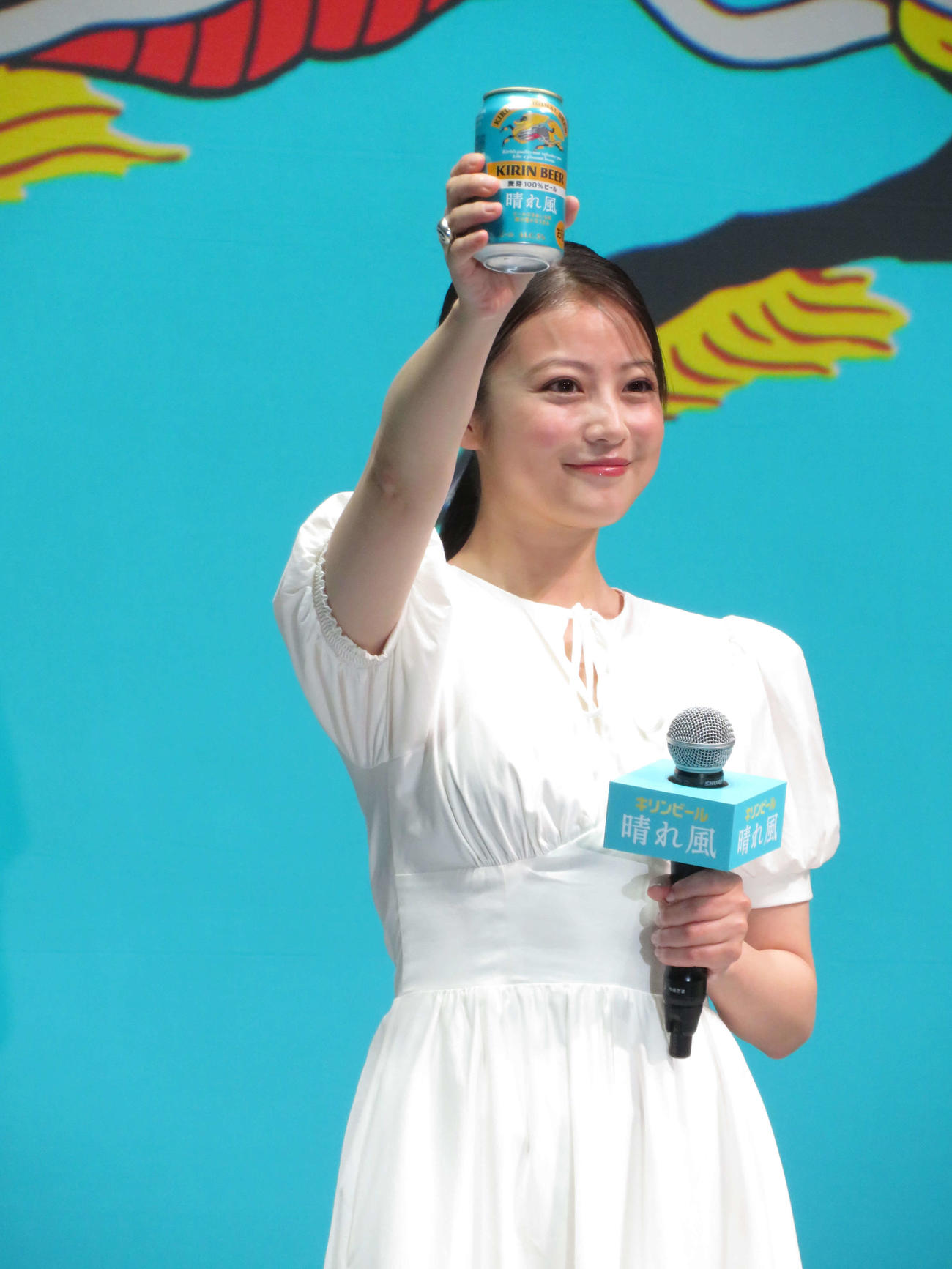 「キリンビール　晴れ風」大ヒット御礼発表会に登壇した今田美桜