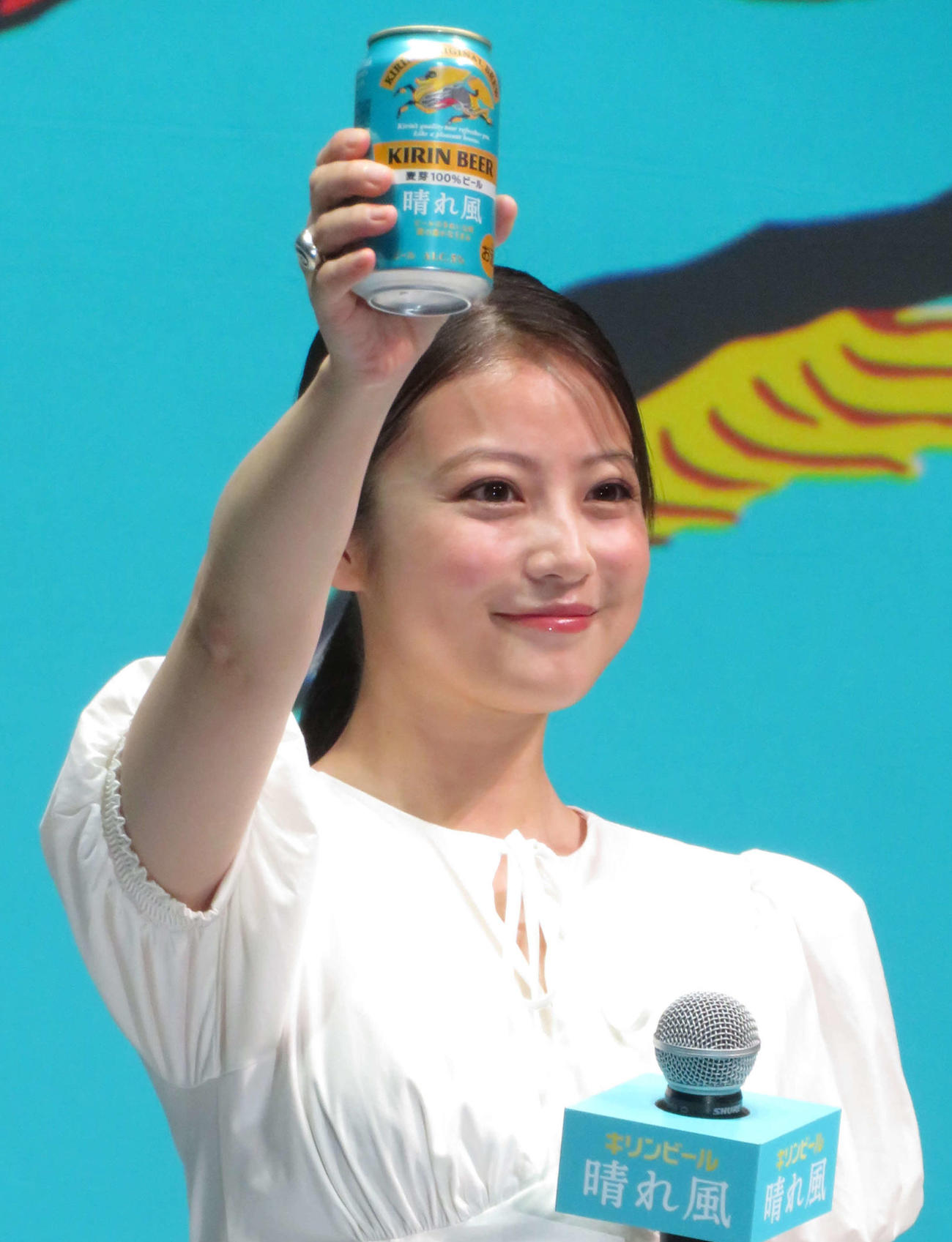 「キリンビール　晴れ風」大ヒット御礼発表会に登壇した今田美桜