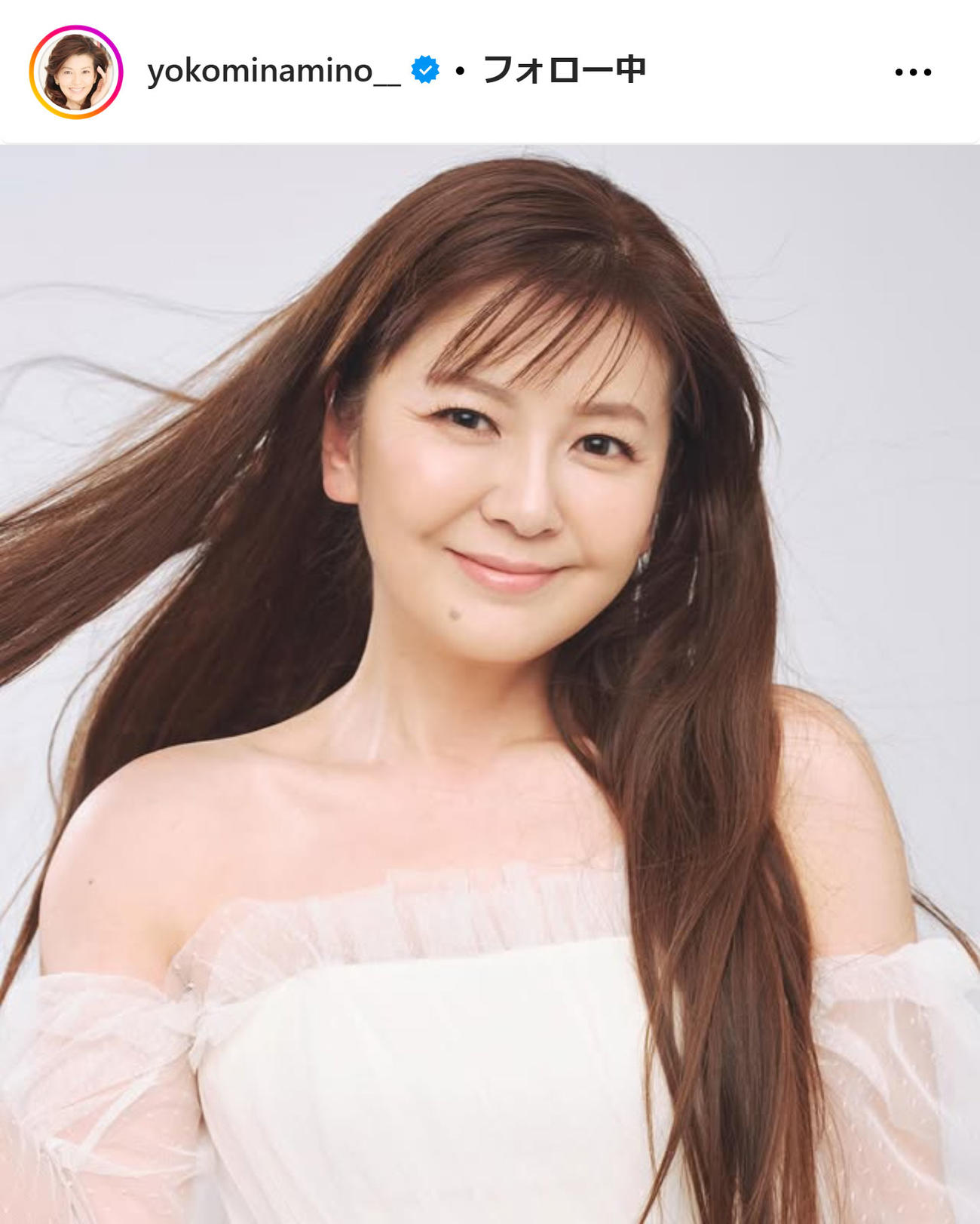南野陽子のインスタグラムから