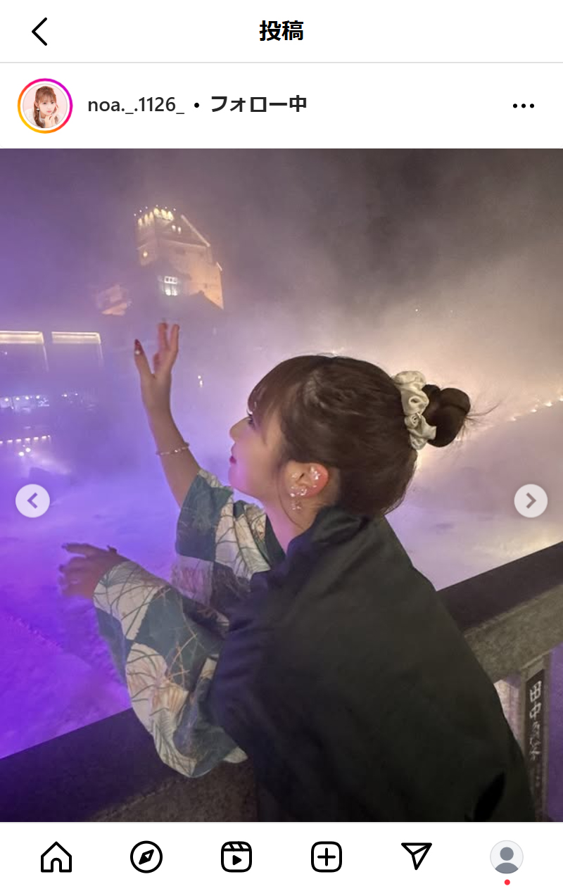 希空のインスタグラムから