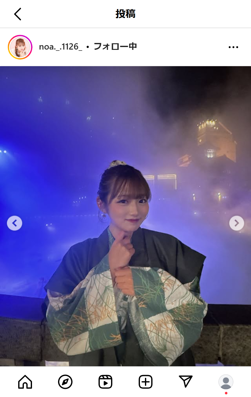 希空のインスタグラムから