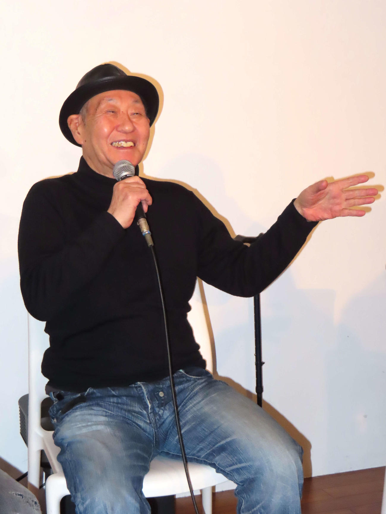 新曲「怪物」ミュージックビデオ完成披露試写会に登壇した泉谷しげる