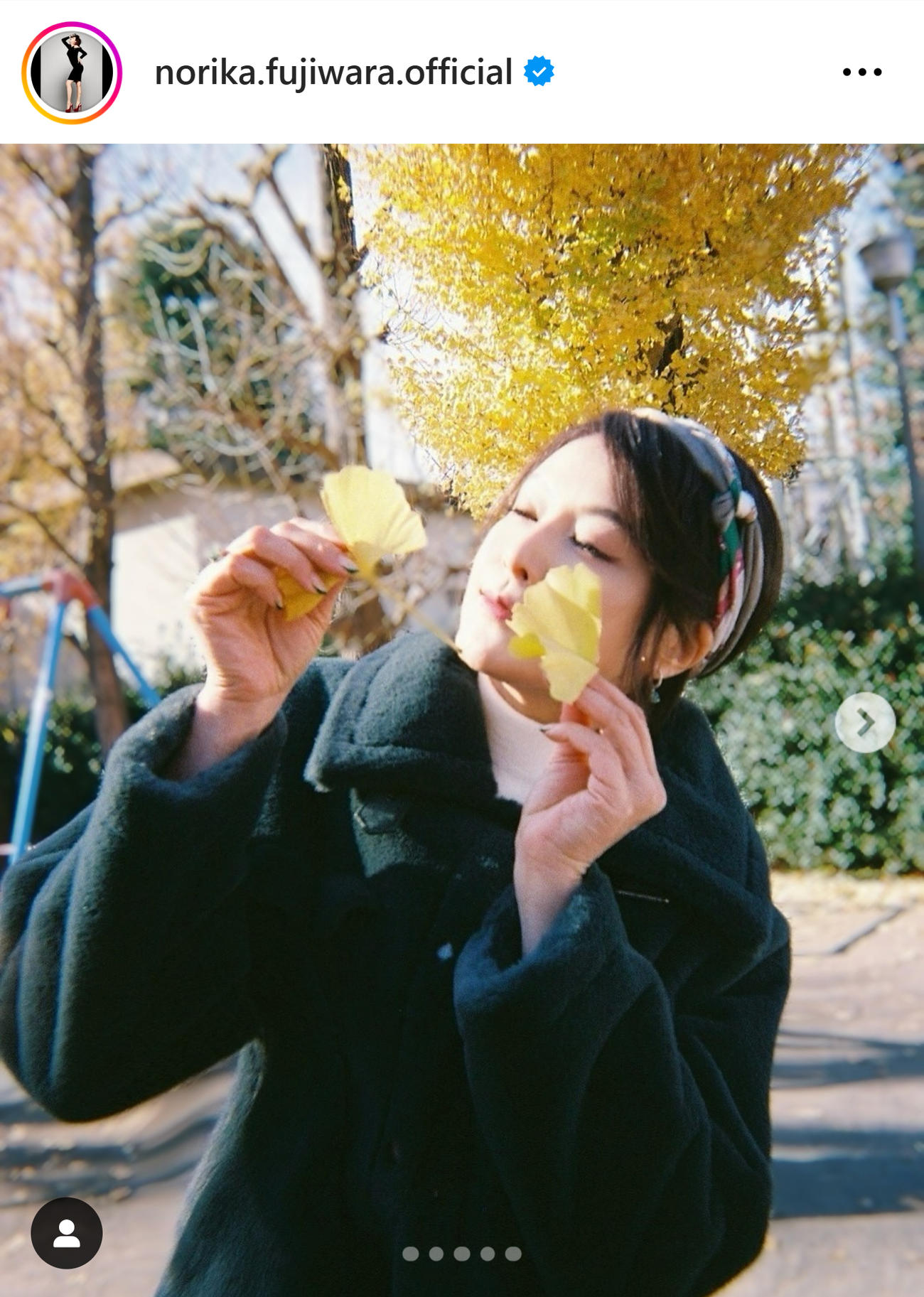 藤原紀香のインスタグラムから