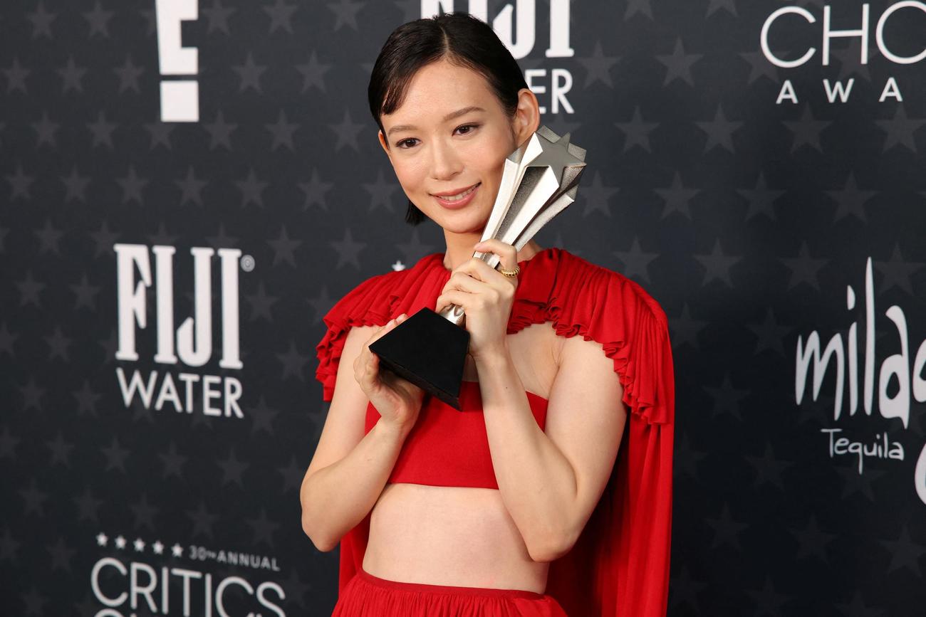 助演女優賞を受賞した穂志もえか（ロイター）
