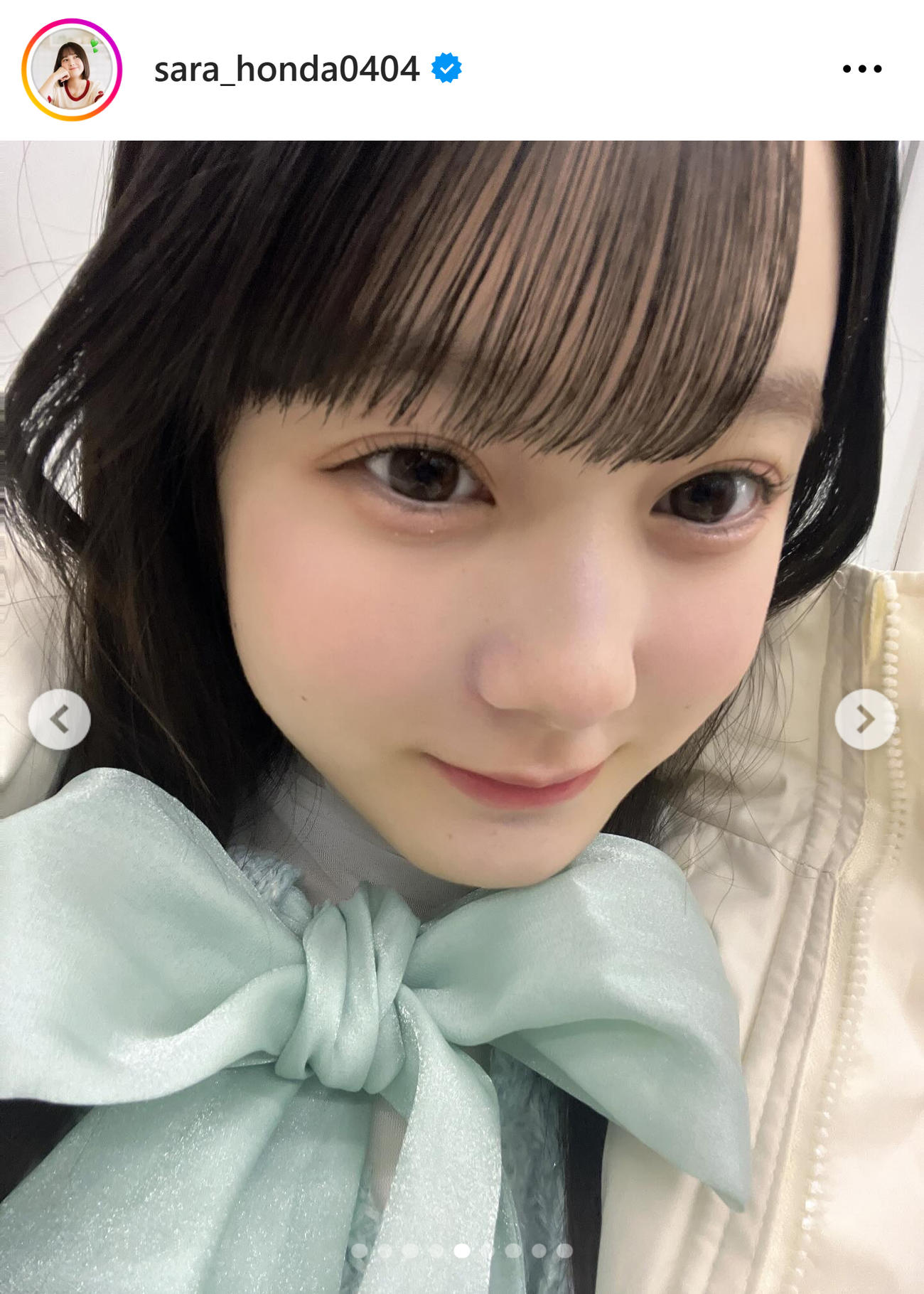 本田紗来のインスタグラムから