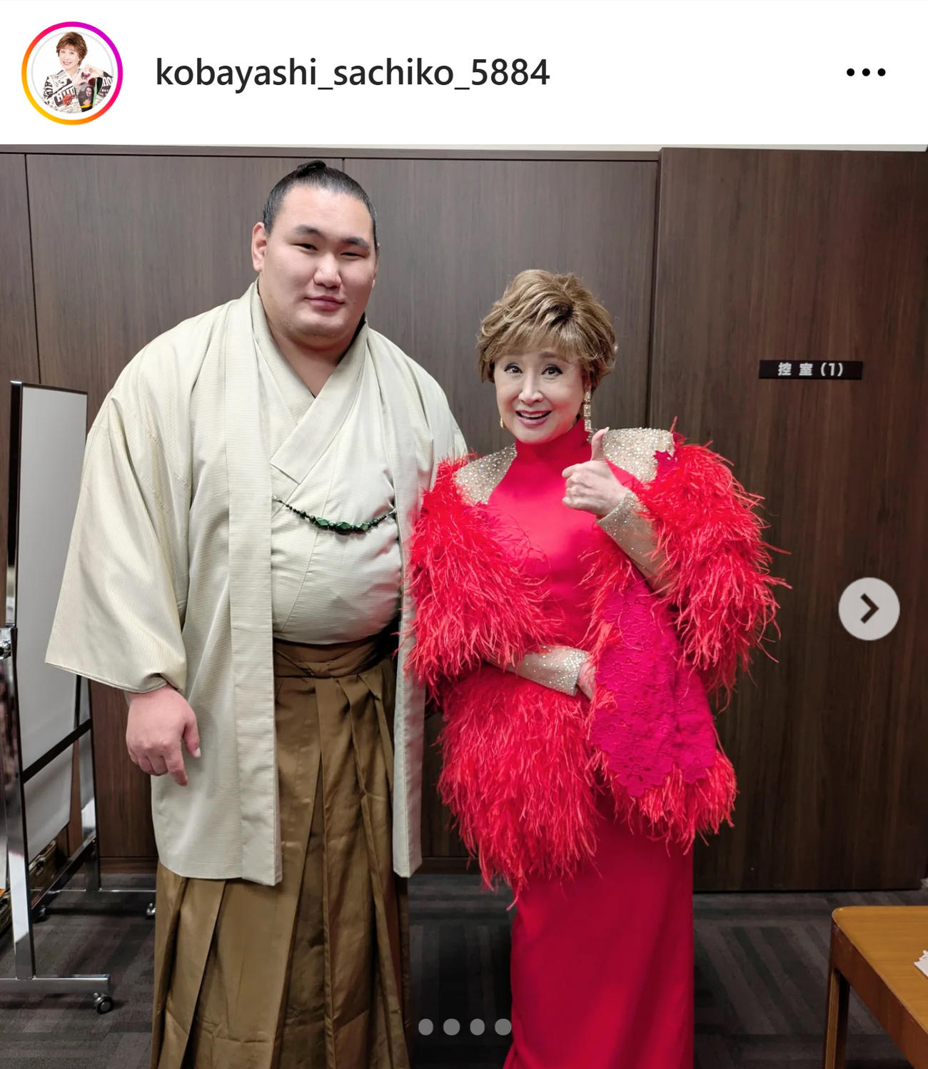小林幸子のインスタグラムから