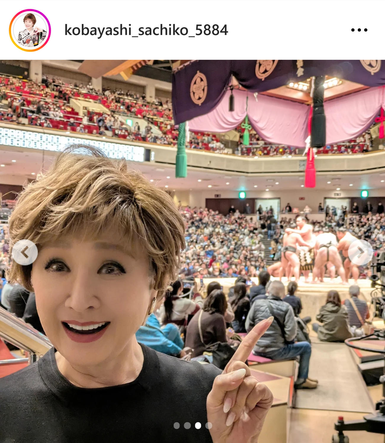 小林幸子のインスタグラムから