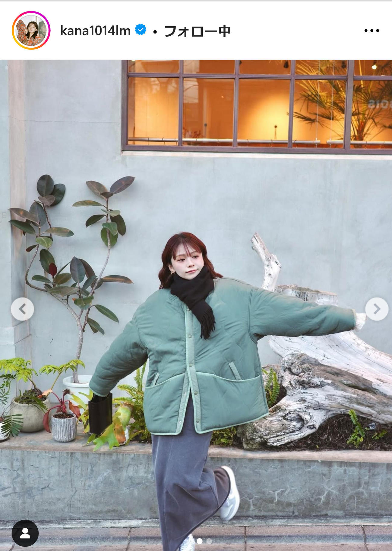 足立佳奈インスタグラムから