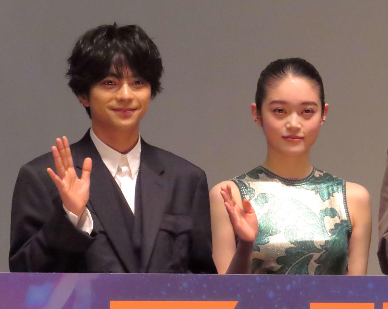 ドラマ「アポロの歌」1話先行上映＆トークイベントに出席した佐藤勝利（左）と高石あかり