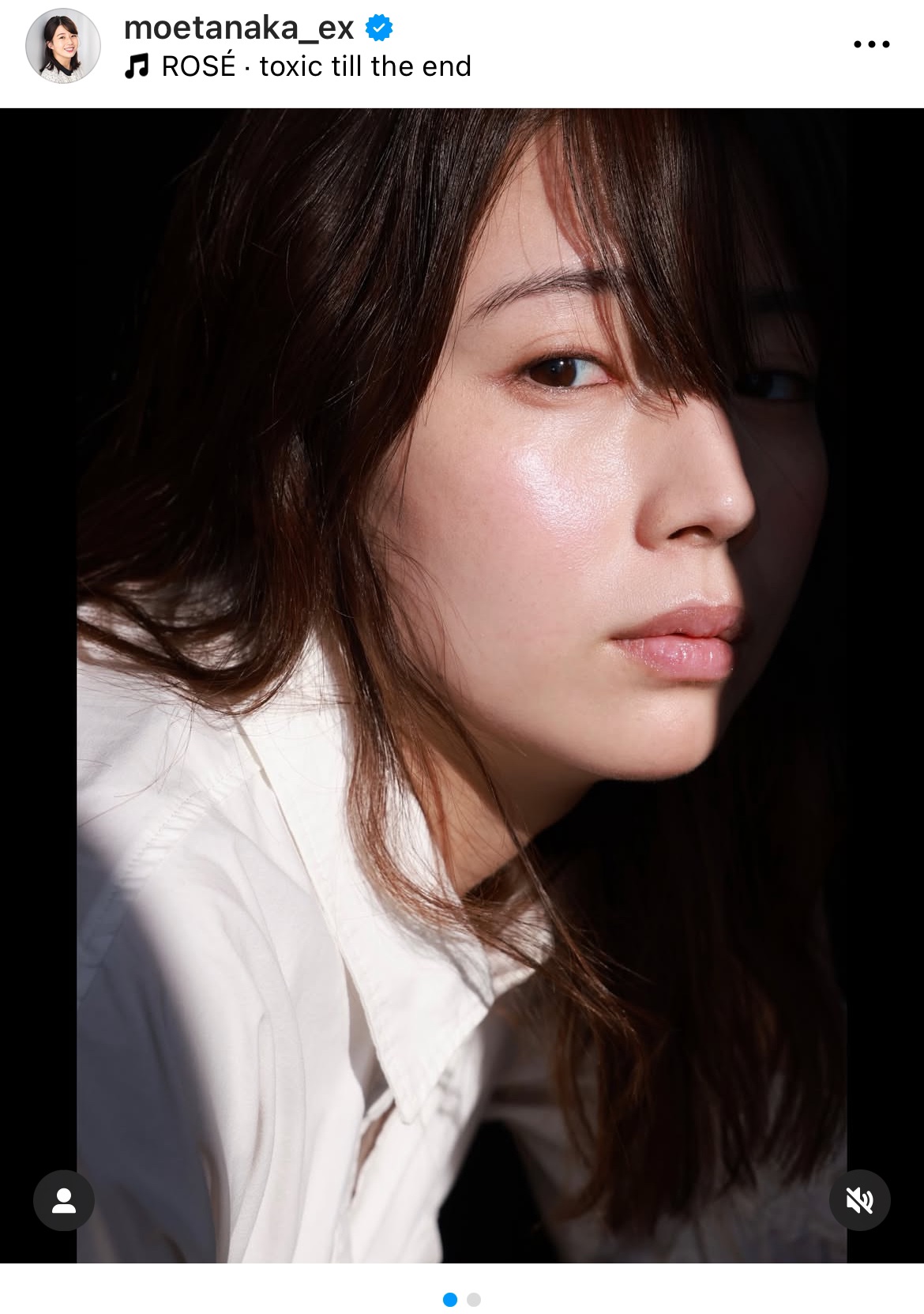 テレビ朝日の田中萌アナウンサーのインスタグラムから