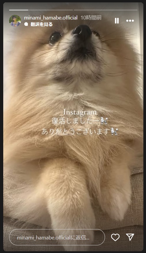 浜辺美波のインスタから