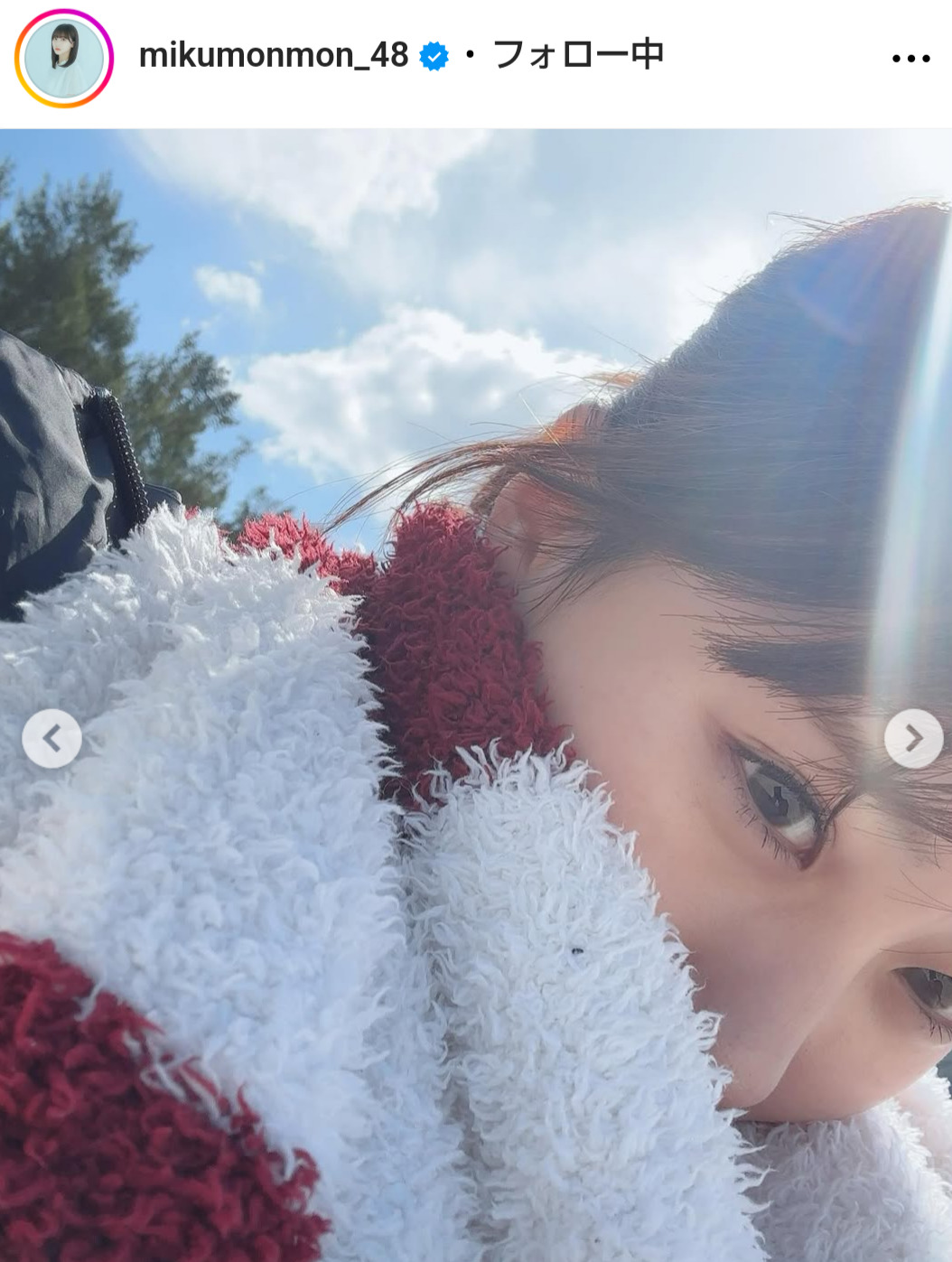 田中美久のインスタグラムから