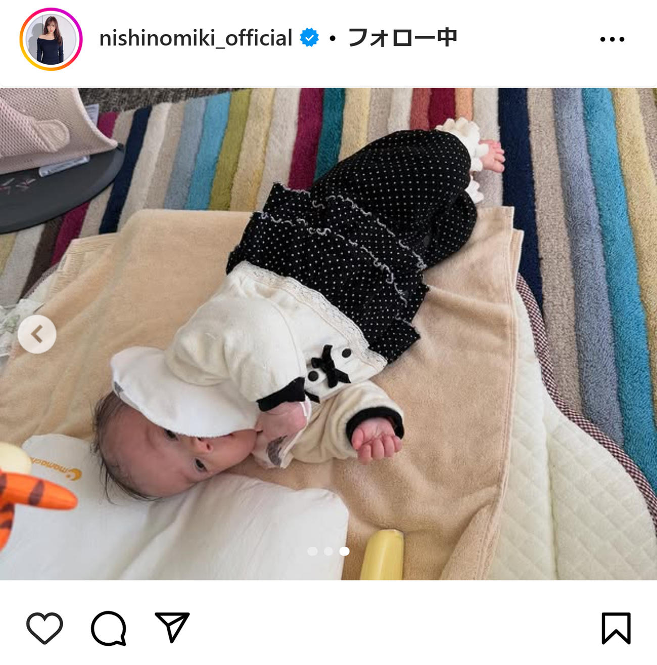西野未姫のインスタグラムから