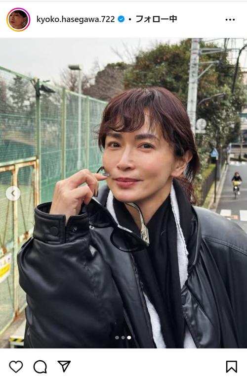 ルフィル　ライトボンディングケープジャケット　長谷川京子さんドラマ着用 長谷川京子、愛犬との散歩姿を公開！おしゃれなブラックコーデに