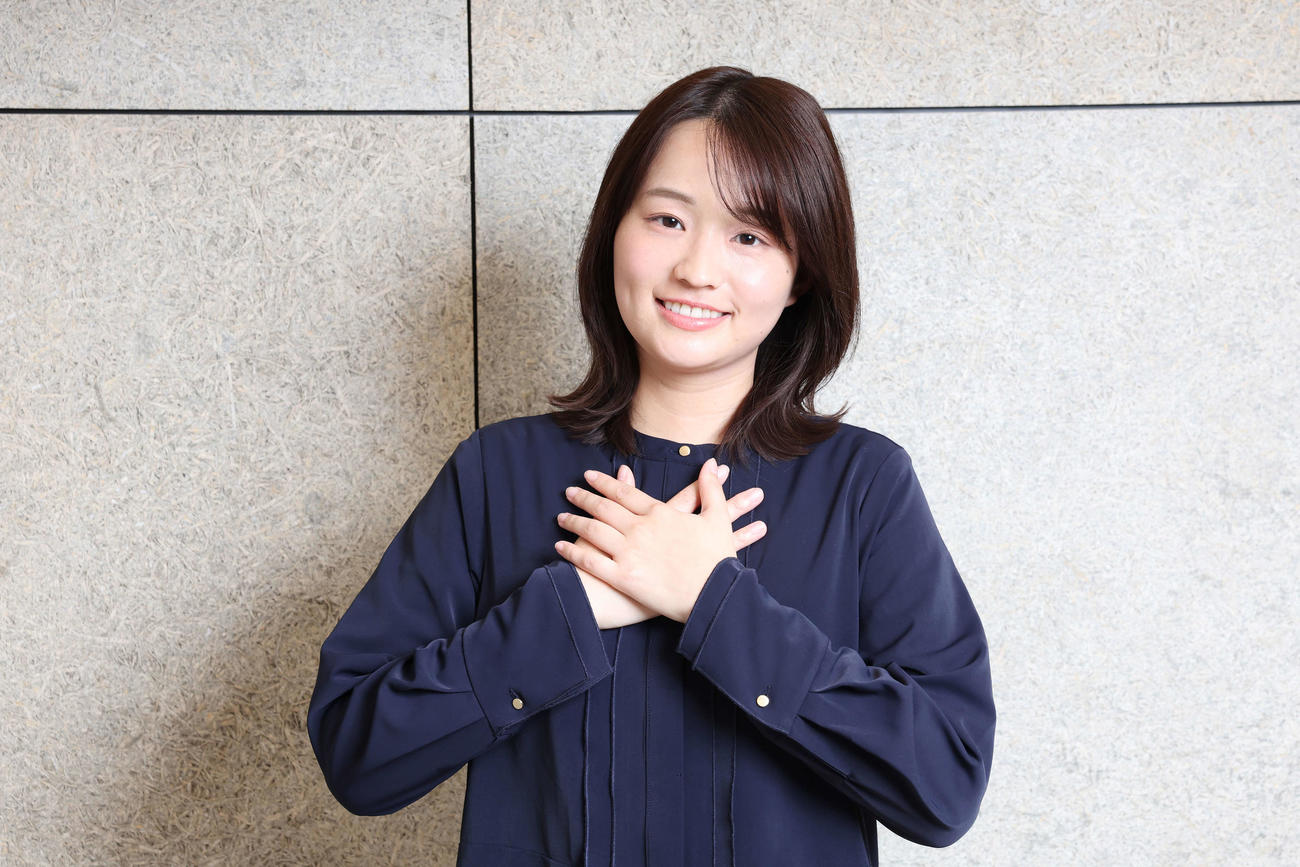 TBS篠原梨菜アナ（2024年撮影）
