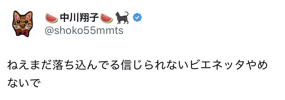 中川翔子のXから
