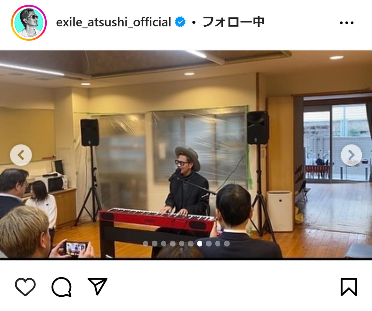 ATSUSHIのインスタグラムから
