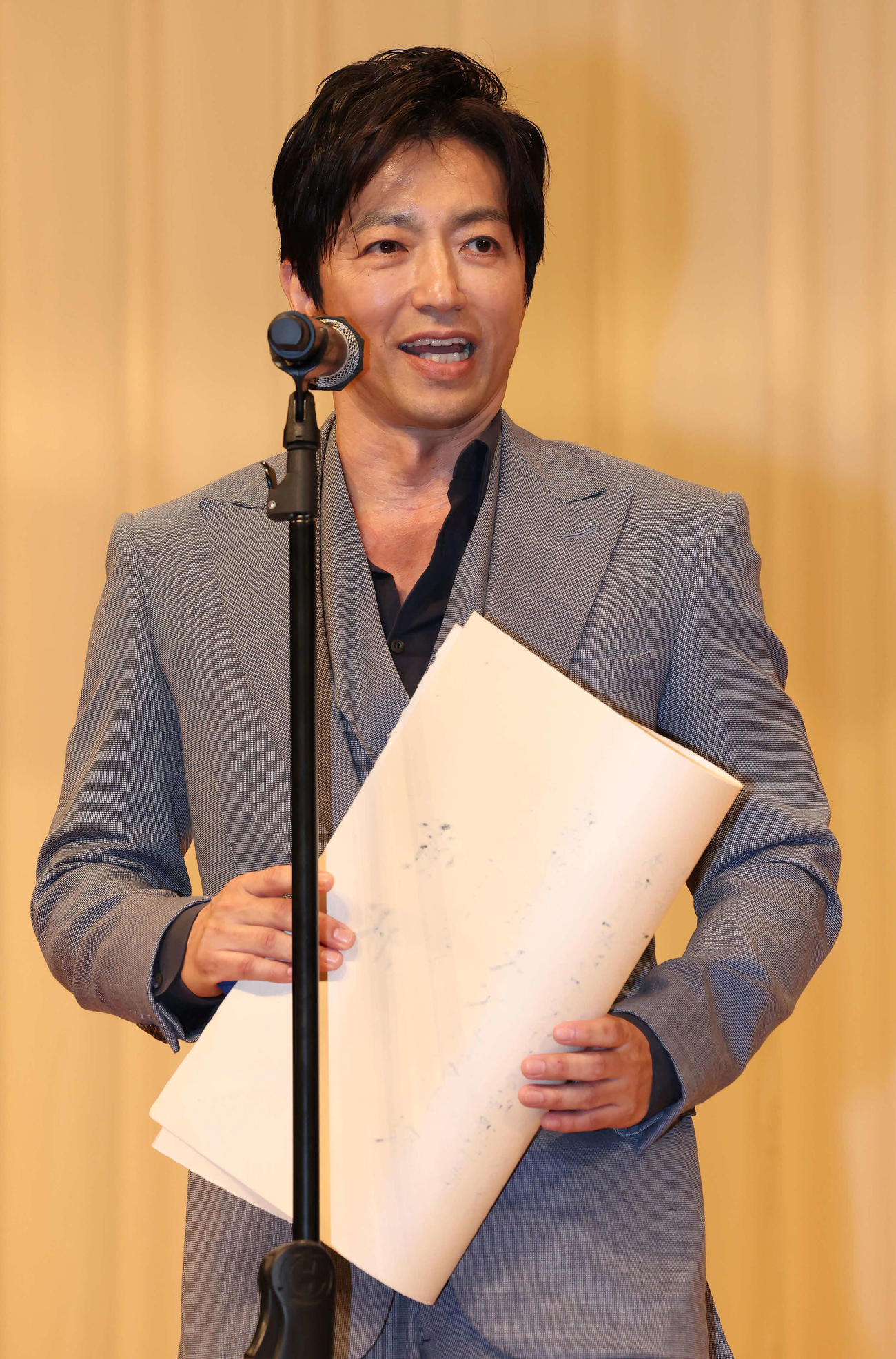 助演男優賞を受賞した大沢たかお（撮影・丹羽敏通）