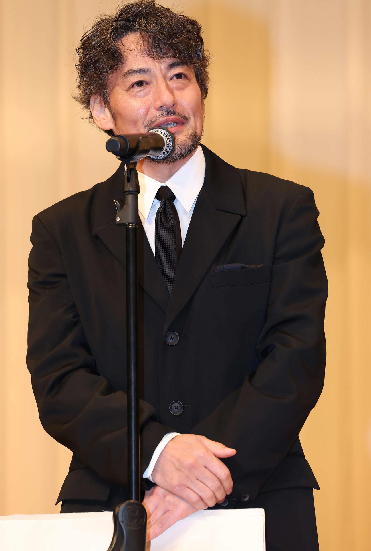 主演男優賞を受賞した山口馬木也（撮影・丹羽敏通）