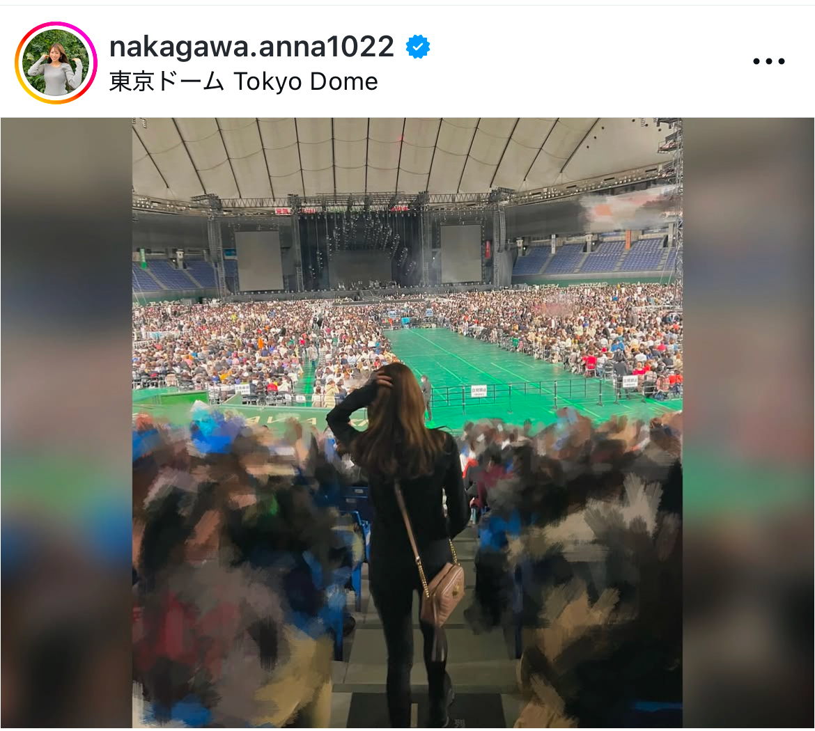 中川安奈アナのインスタグラムから
