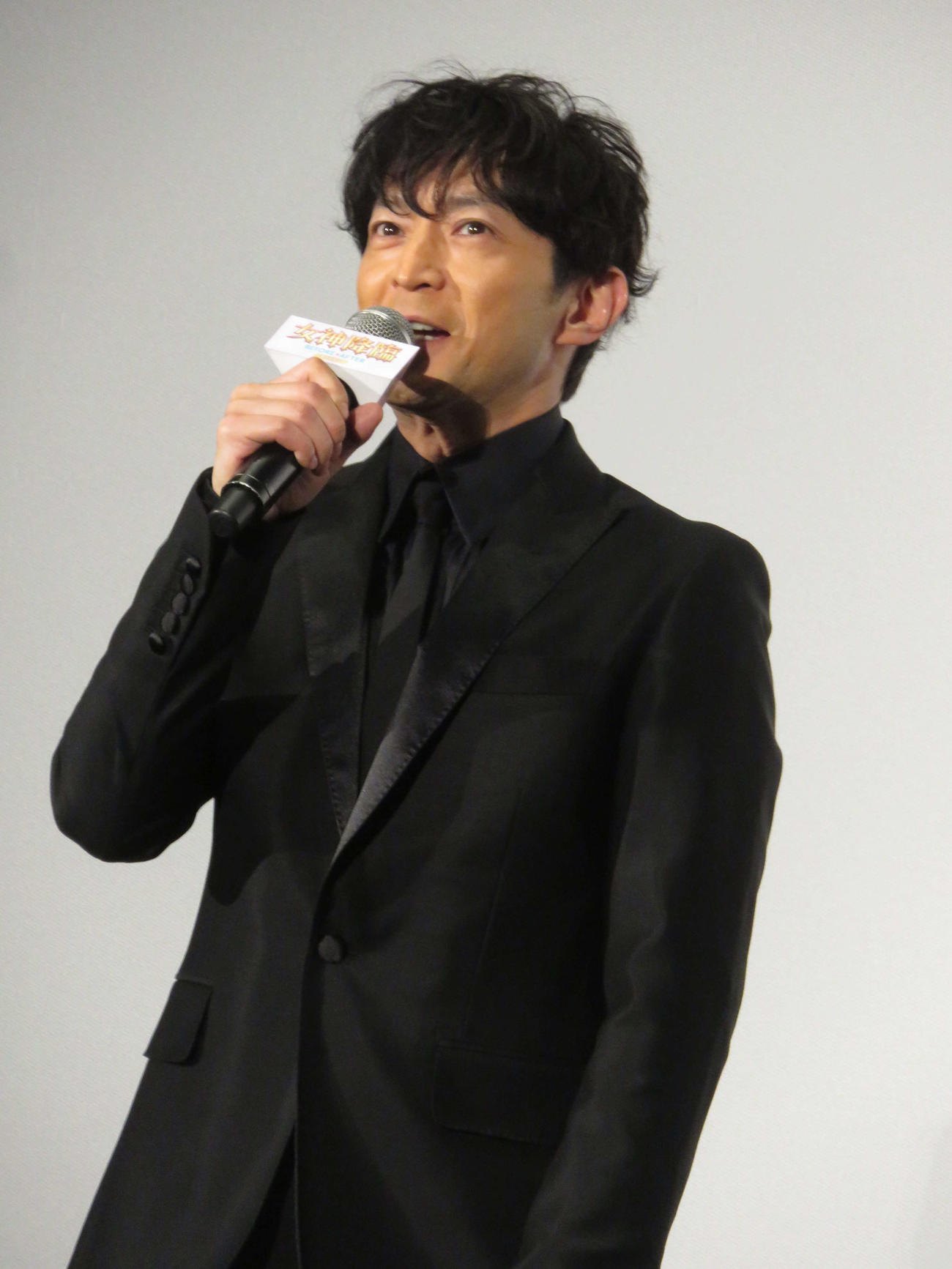 映画「女神降臨　Before　高校デビュー編」の完成披露試写会前に登壇した津田健次郎