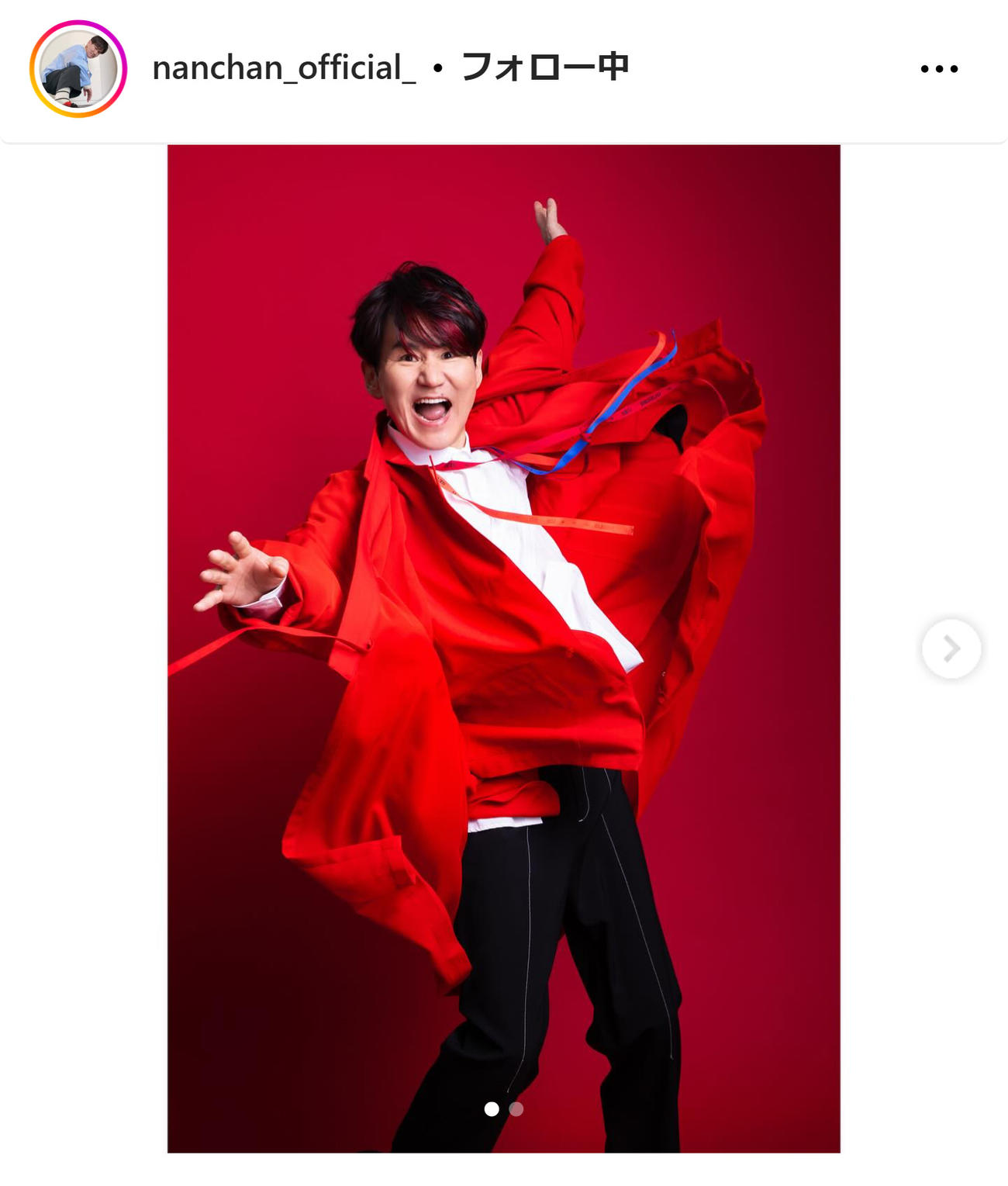 南原清隆のインスタグラムから
