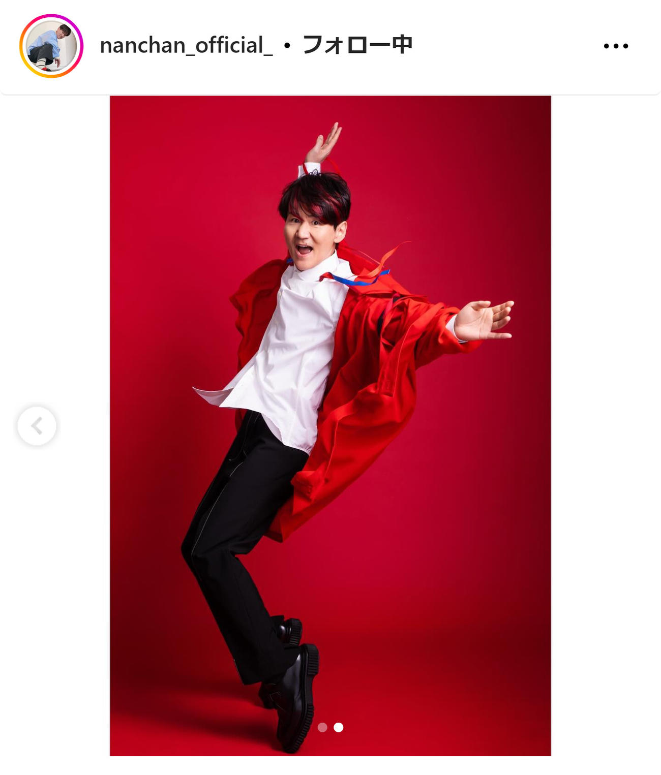 南原清隆のインスタグラムから