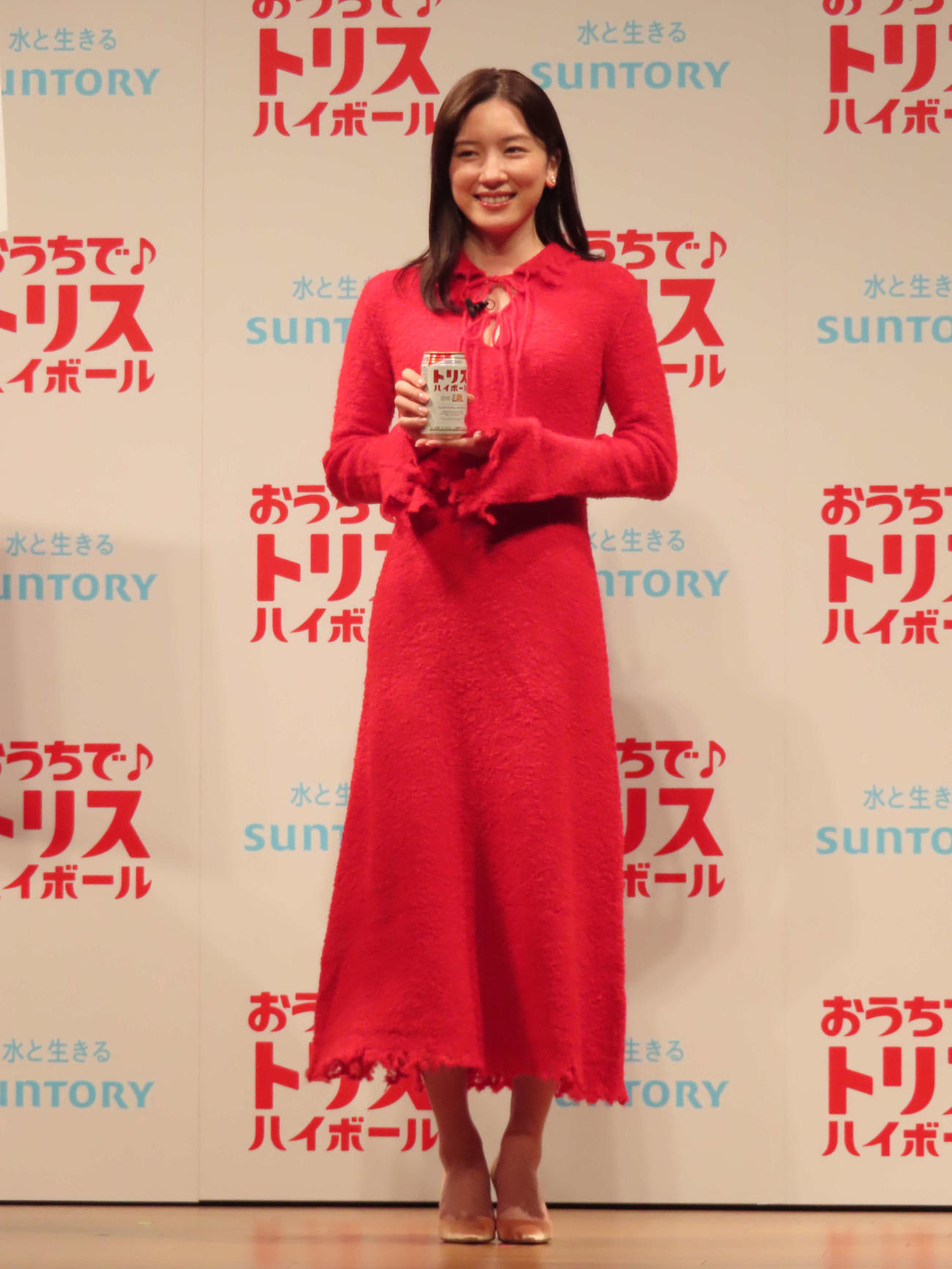 サントリートリス新CM発表会に出席した永野芽郁