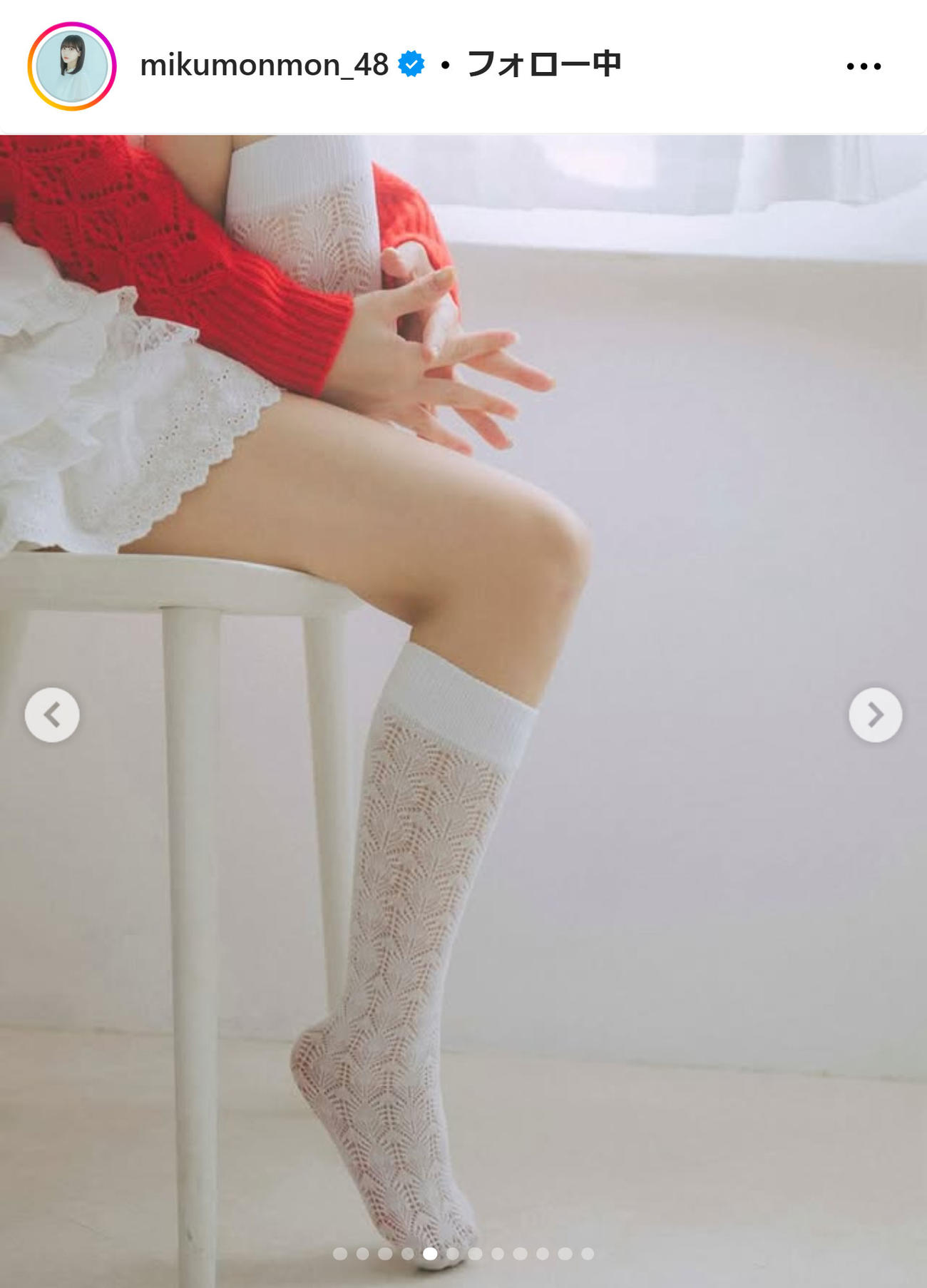 田中美久のインスタグラムから