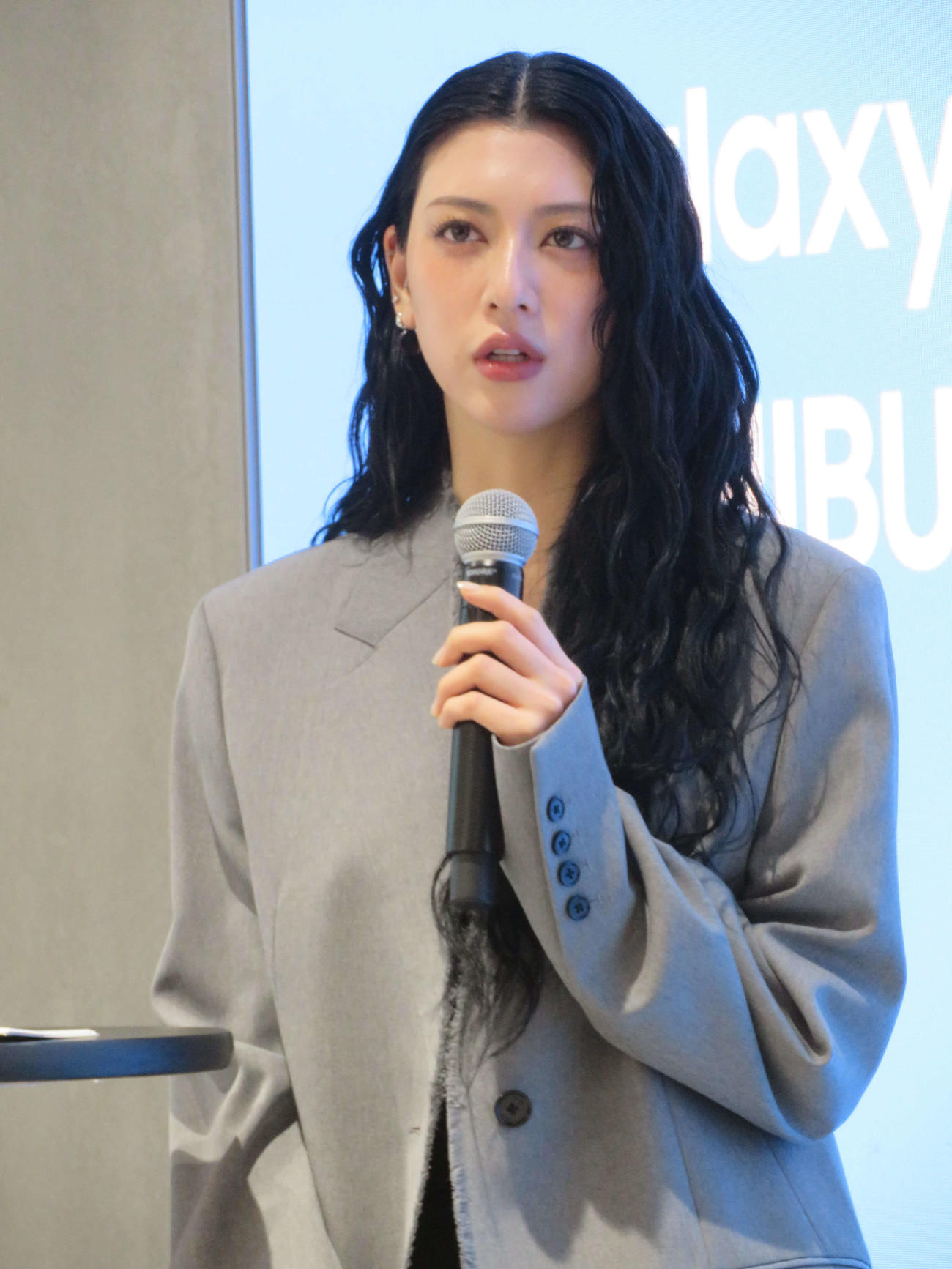 「Samsung Galaxy S25シリーズ」発売記念イベントに出席した三吉彩花（撮影・村上幸将）