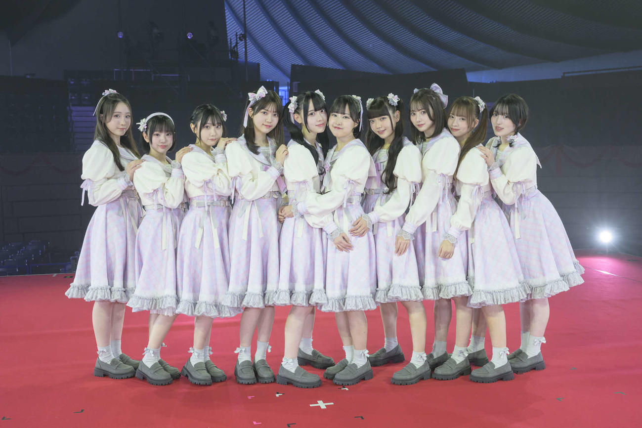 「高嶺のなでしこ　ワンマンライブ　2025　～Cute for life～」を開催した高嶺のなでしこ（Photo by　林晋介）