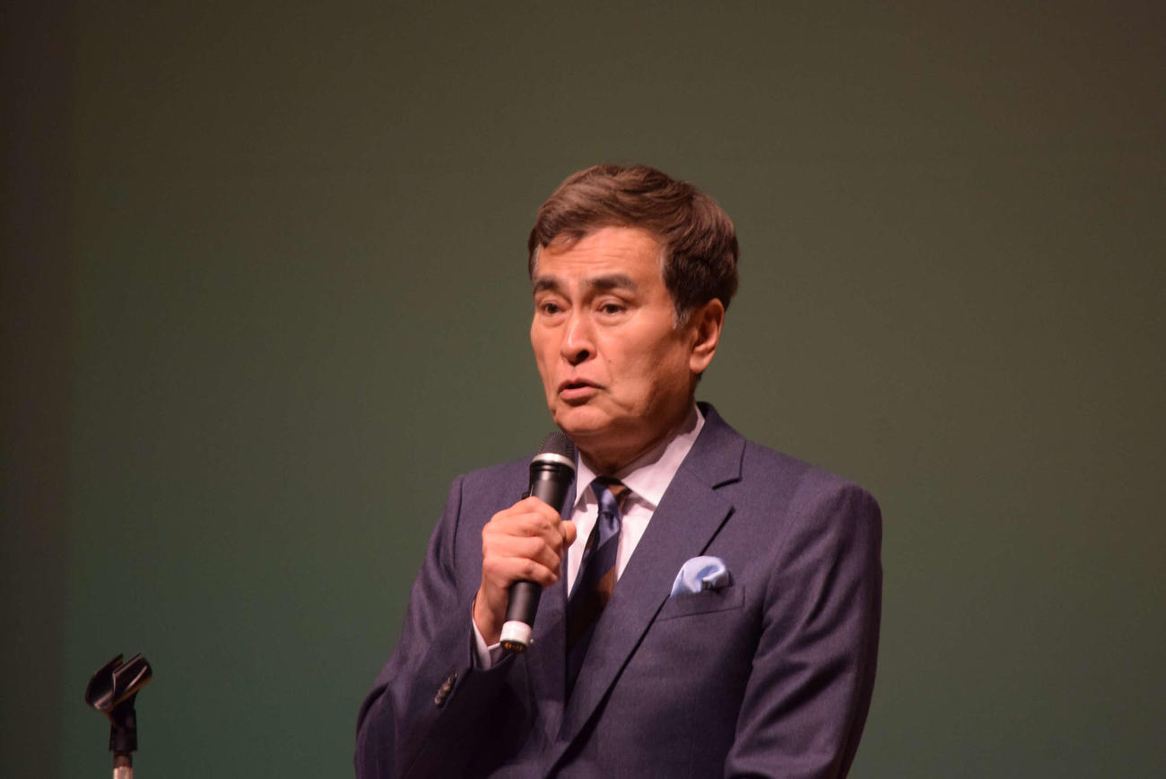 講演を行った石原良純（撮影・阪口孝志）