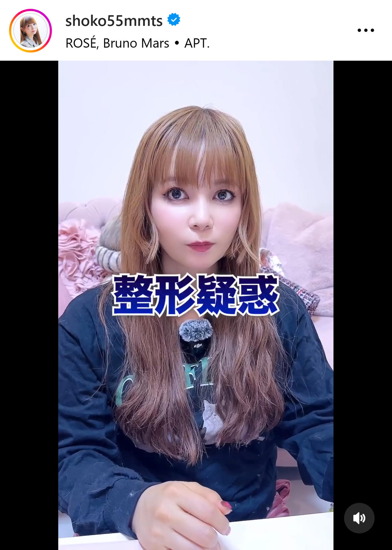 中川翔子のインスタグラムから