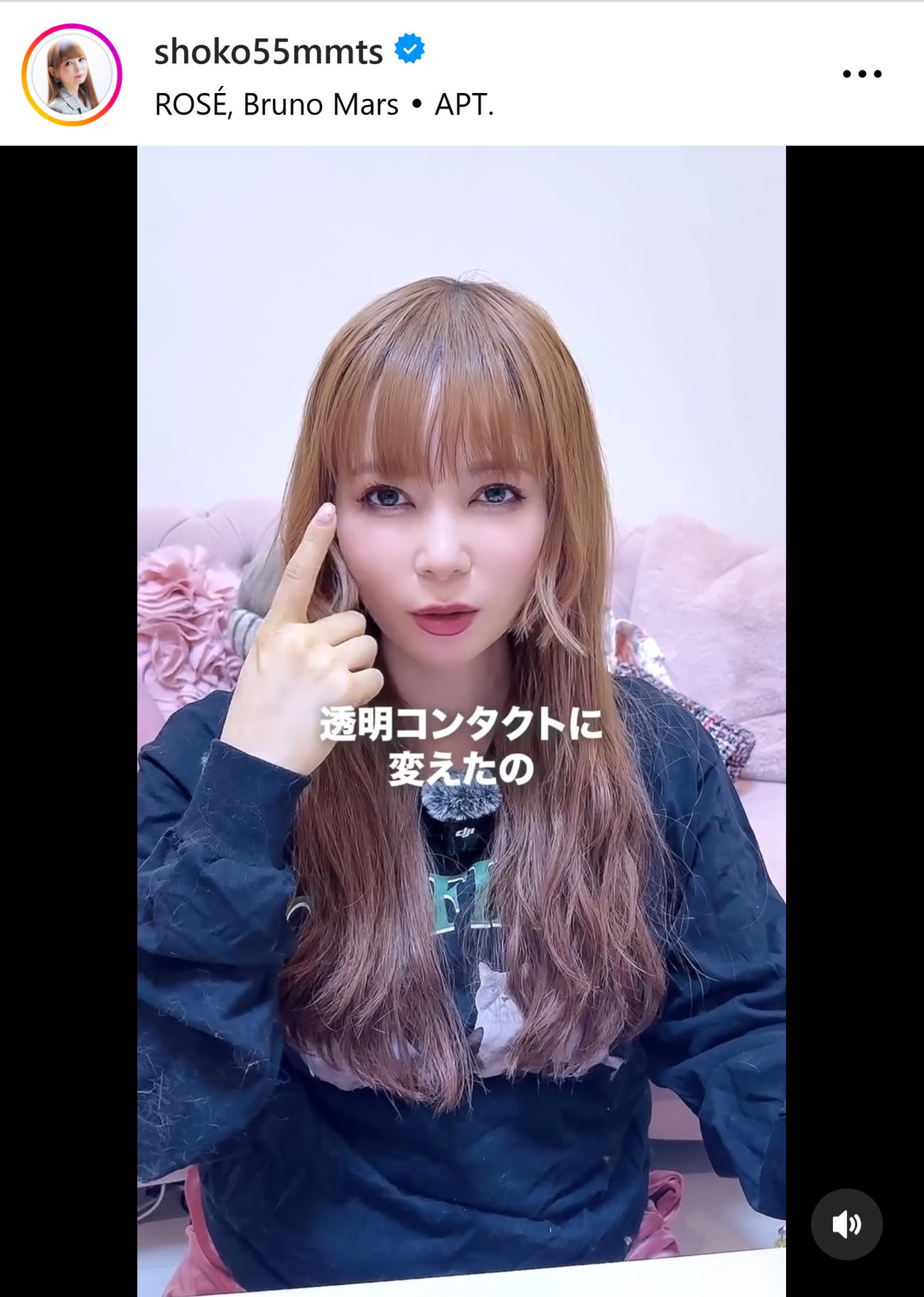 中川翔子のインスタグラムから
