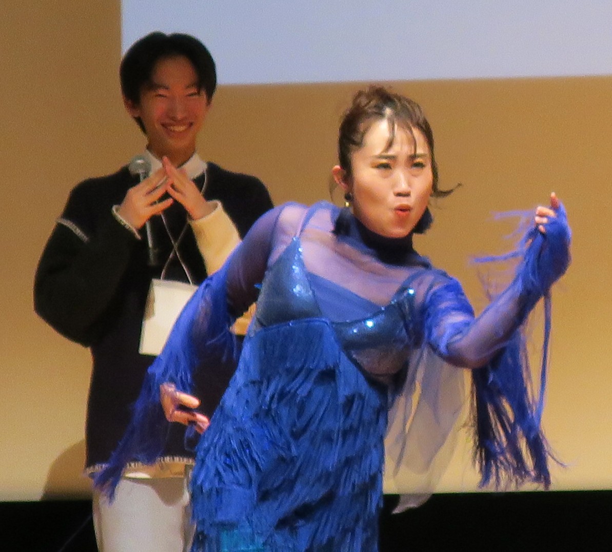 文部科学省「トビタテ!留学JAPAN」留学成果報告会に登場したキンタロー。
